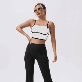 Line Camisole Bra (Option: White-Xl)